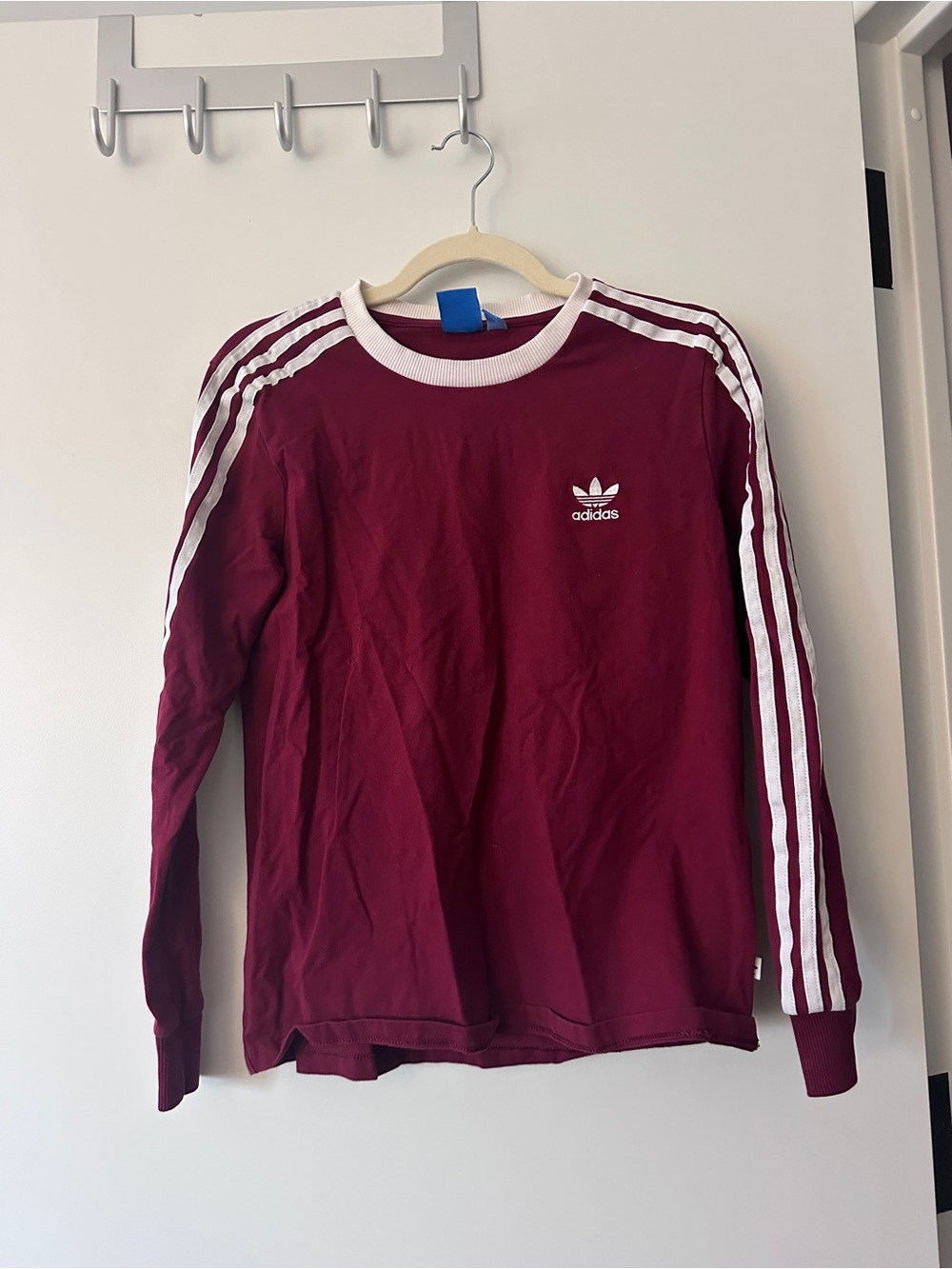 adidas maroon long sleeve women’s matching set XS leggings/M top - Picture 2 of 3